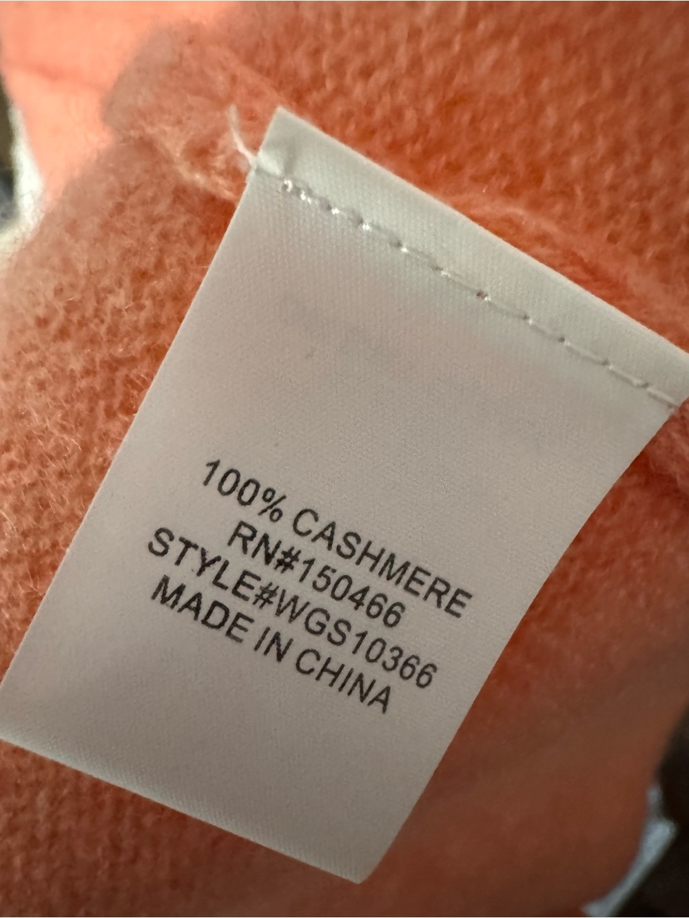 41 Hawthorn 100% Cashmere Cardigan Size Large Coral Pink Open Front Soft Luxury - Picture 7 of 7